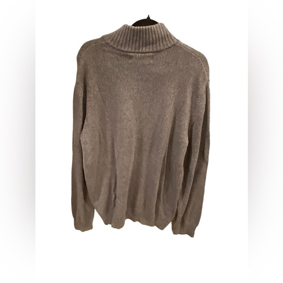 Eddie Bauer 1/4 Zip Brown Knit Pullover Sweater Men's Size TL - Picture 2 of 8